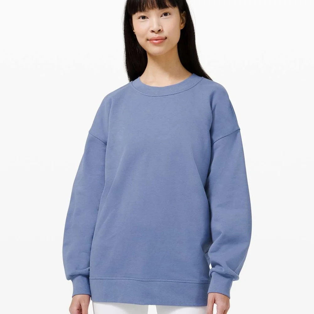 Lululemon Perfectly Oversized Crew Water Drop Size 4 - Picture 2 of 9